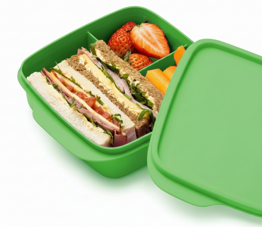 Snack com Divisórias Quadrado  550 ml