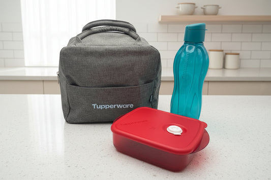 Saco Térmico Cinza + Crystalplus 550 ml + Eco Garrafa 750 ml